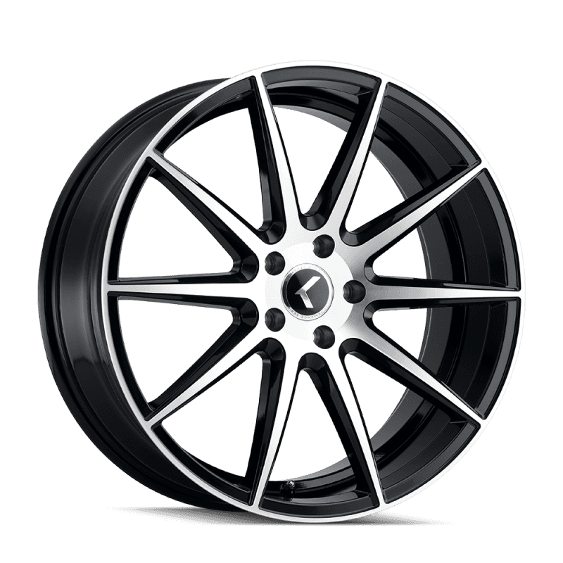 Kraze Wheels — Kraze KR194 Cosmos 18x8 / 5x114.3 BP / 40mm Offset / 72.62mm Hub Gloss Black Machined Wheel
KRAZE KR194 - view 1