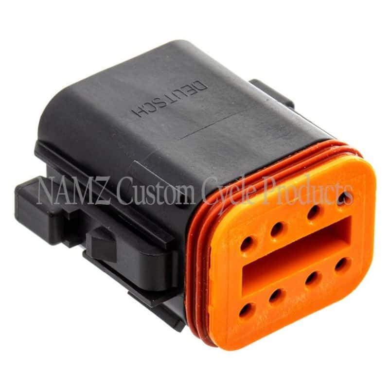 NAMZ — NAMZ Deutsch DT Series 8-Wire Plug & Wedgelock - Black (Repl. HD 72118-94BK) - view 1