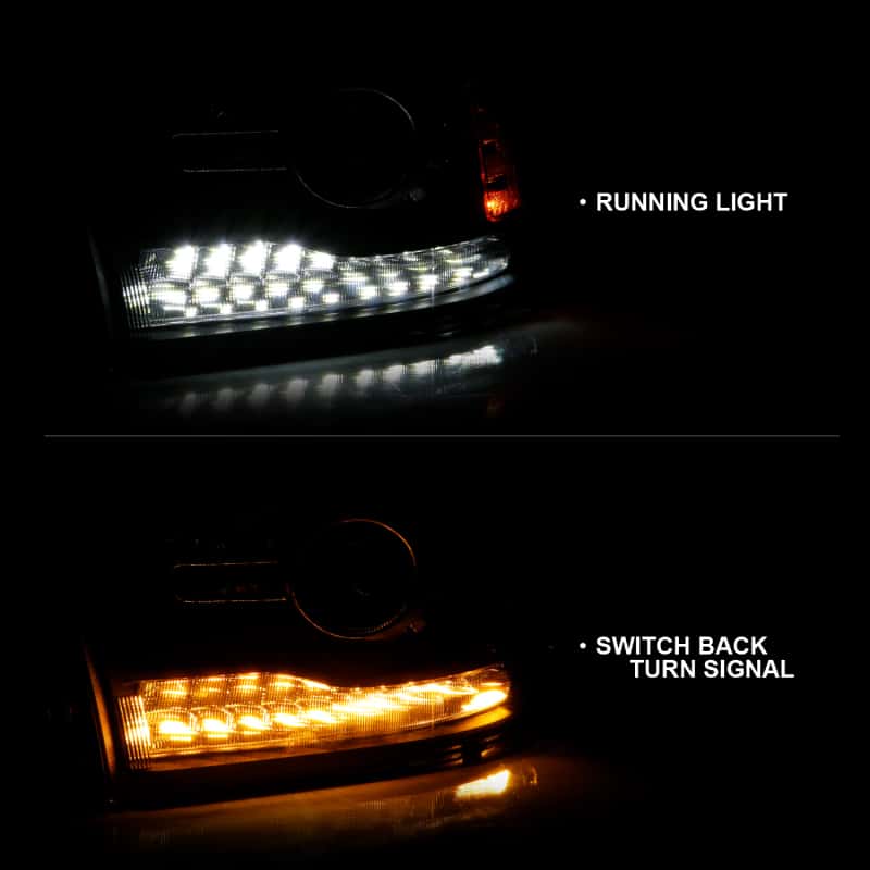 ANZO — ANZO 2009-2018 Dodge Ram 1500 Projector Headlights Plank Style Halo w/Switchback Matte Black
Head Light Set
HdLtSet - view 9