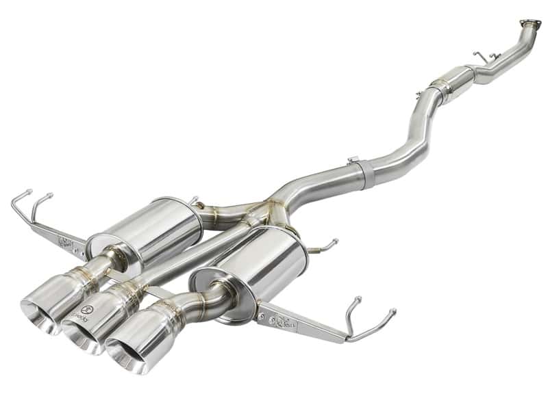 aFe — aFe Takeda 3in 304 SS Cat-Back Exhaust w/ Tri-Polished Tips 17-18 Honda Civic Type R L4 2.0L (t)
Cat-Back Exhaust - view 1