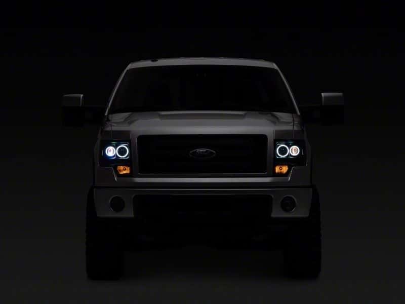 Raxiom — Raxiom 09-14 Ford F-150 Super White LED Halo Projector Headlights- Blk Housing (Clear Lens)
Headlights - view 7
