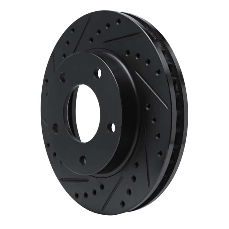 R1 Concepts — R1 69-78 Cadillac Eldorado Front/Rear Left Drilled & Slotted Black Brake Rotor
R1 Brake Rotor Drill - view 2