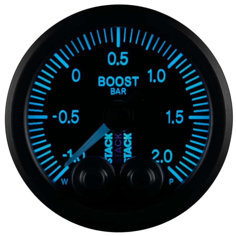 AutoMeter — Autometer Stack 52mm -1 to +2 Bar (Incl T-Fitting) Pro-Control Boost Pressure Gauge - Black
Ga Boost PC Blk 2Bar - view 6