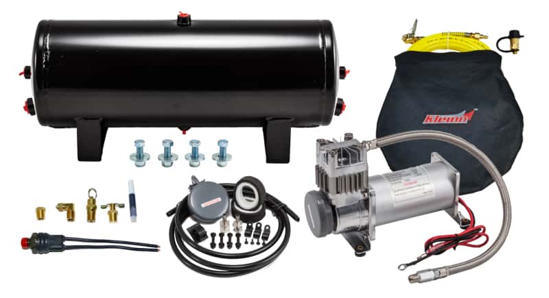 Kleinn Air Horns — Kleinn Air System w/ 150 PSI Waterproof/ 100 Percent Duty Cycle Air Compressor / 3.0 gal Air Tank
150 PSI Air System - view 2