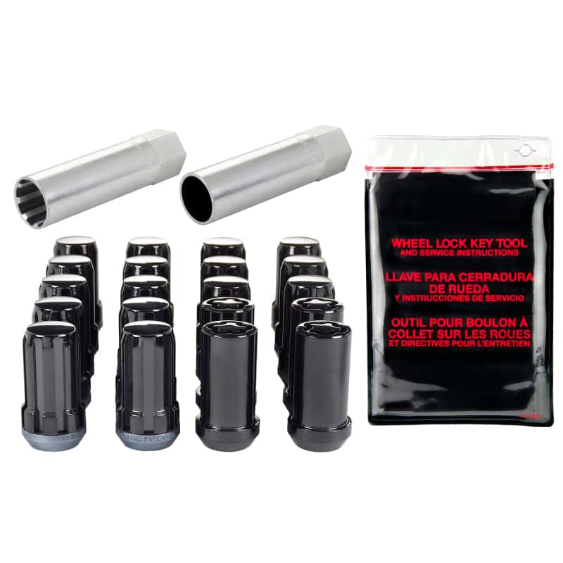 McGard — McGard SplineDrive Tuner 5 Lug Install Kit w/Locks & Tool (Cone) M14X1.5 / 22mm Hex - Blk - view 1