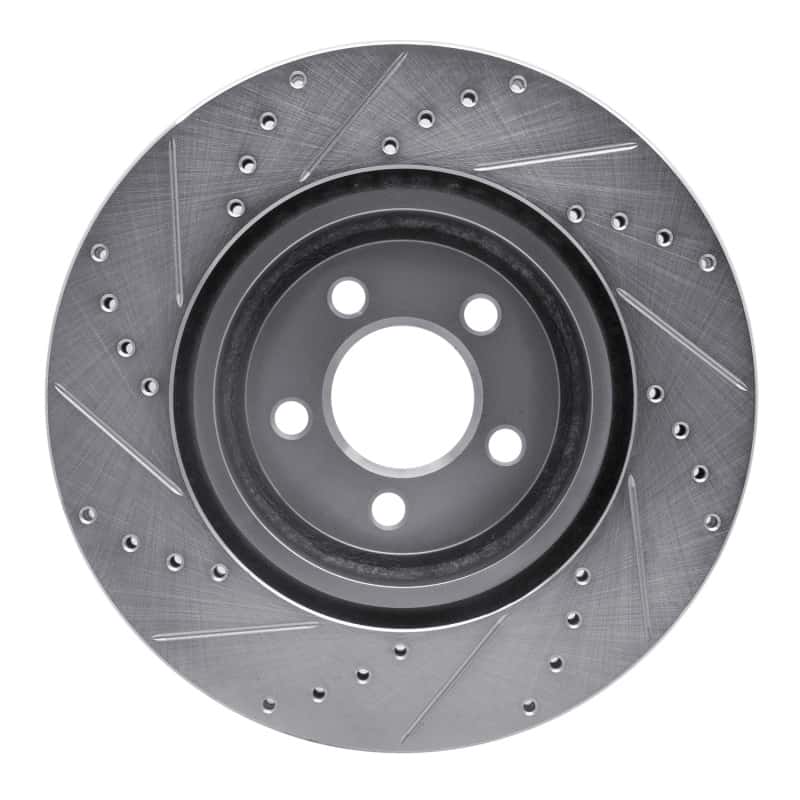 R1 Concepts — R1 05-23 Chrysler 300 Front Right Drilled & Slotted Silver Brake Rotor
R1 Brake Rotor Drill - view 5