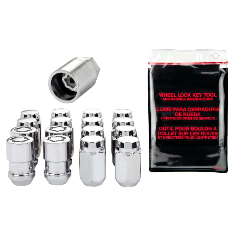 McGard — McGard 4 Lug Hex Install Kit w/Locks (Cone Seat Nut) 1/2-20 / 13/16 Hex / 1.5in. Length - Chrome - view 1