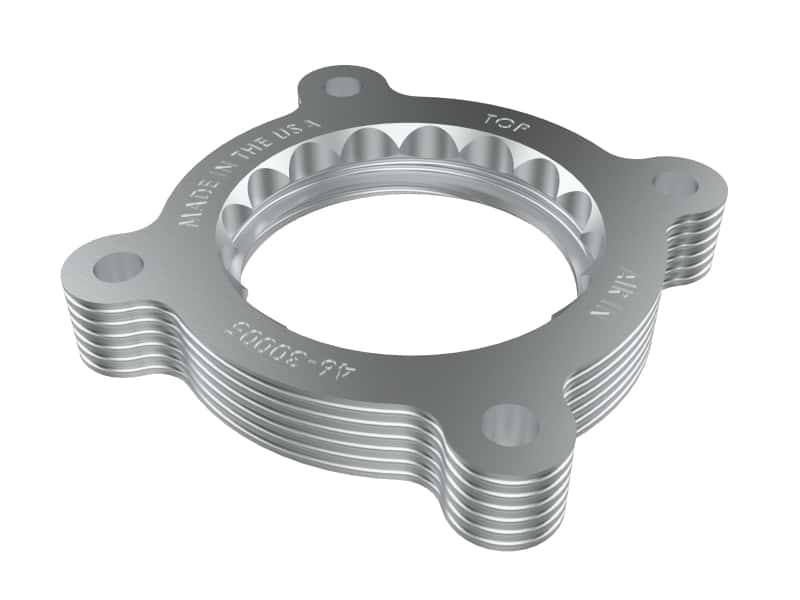 aFe — aFe 21-23 Subaru Crosstrek Silver Bullet Throttle Body Spacer Kit
Throttle Body Spacer - view 1