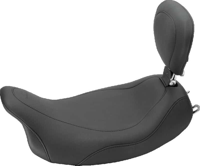 Mustang Motorcycle — Mustang 08-21 Harley Electra Glide Std, Rd Glide, Rd King, Str Glide Touring Solo Seat -Black - view 1