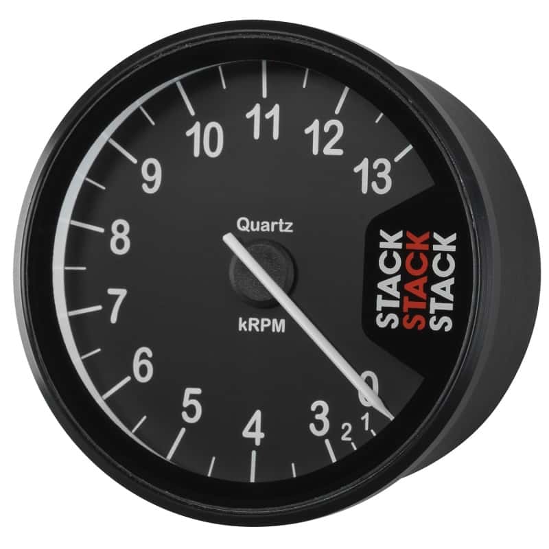 AutoMeter — Autometer Stack Clubman Tachometer 80mm 0-3-13K RPM - Black
Tach Club Blk 13kRPM - view 2