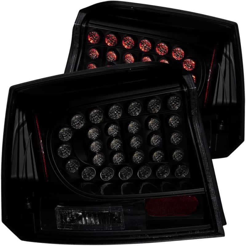 ANZO — ANZO 2006-2008 Dodge Charger LED Taillights Dark Smoke - view 1