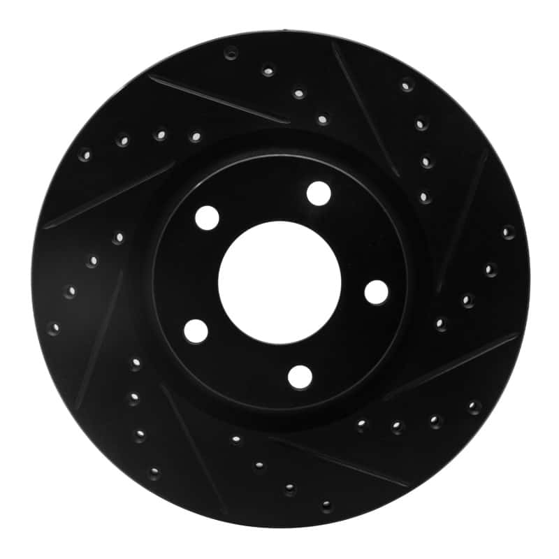 R1 Concepts — R1 04-15 Mazda 5 Front Right Drilled & Slotted Black Brake Rotor
R1 Brake Rotor Drill - view 1