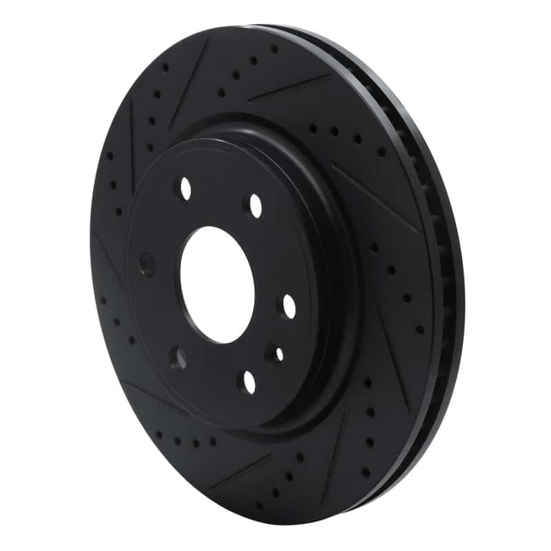 R1 Concepts — R1 07-17 Buick Enclave Front Left Drilled & Slotted Black Brake Rotor
R1 Brake Rotor Drill - view 2