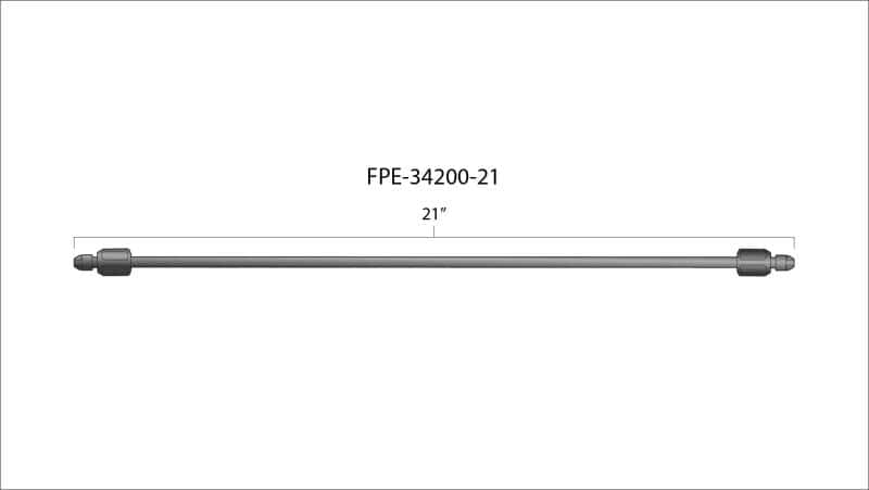 Fleece Performance — Fleece Performance 21in High Pressure Fuel Line (8mm x 3.5mm Line, M14x1.5 Nuts) - view 4