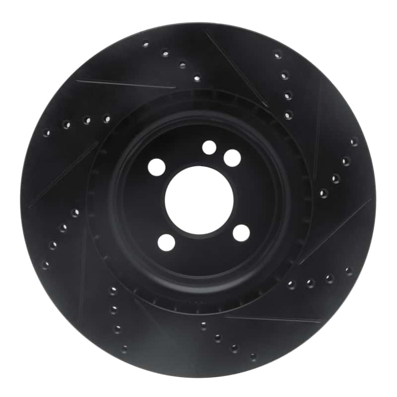 R1 Concepts — R1 09-14 Mini Cooper (Excl Clubman) Front Left Drilled & Slotted Black Brake Rotor
Disc Brake Rotor - view 5