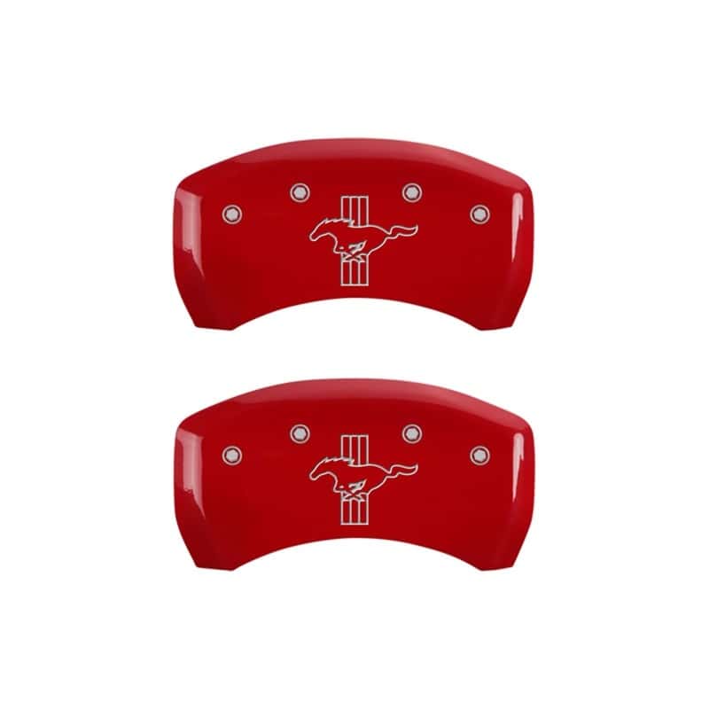 MGP — MGP Rear set 2 Caliper Covers Engraved Rear 2015/Bar & Pony Red finish silver ch
Caliper Covers - view 1
