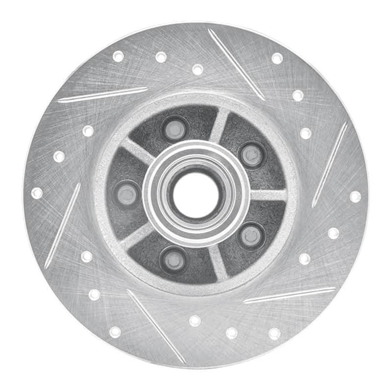 R1 Concepts — R1 1984-1987 Pontiac Fiero Front Left Drilled & Slotted Silver Brake Rotor
R1 Brake Rotor Drill - view 5