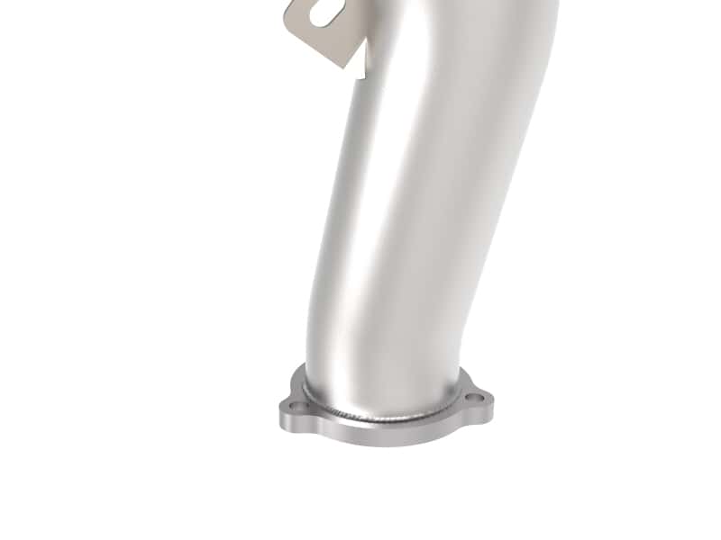 aFe — aFe 09-16 Audi A4/A5 (B8) L4-2.0L (t) Twisted Steel 3in. Downpipe - 304 Stainless w/ Cat
Stainless Downpipe - view 3