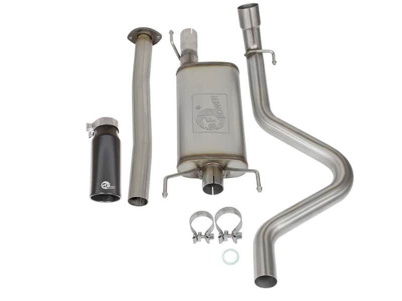 aFe — aFe MACHForce XP Cat Back SS Exhausts Black Tips 05-12 Toyota Tacoma L4-2.7L
Cat-Back Exhaust - view 7