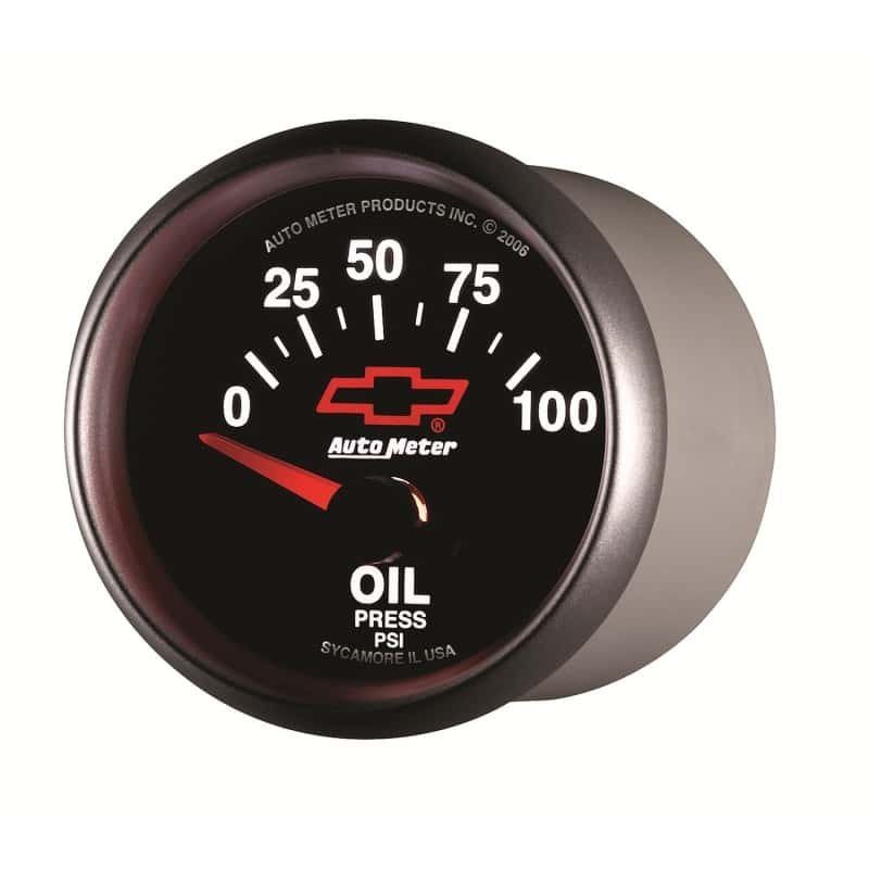 AutoMeter — Autometer Oil Pressure 2-1/16, 0-100 PSI - Red Bowtie
2-1/16" OIL PRESS, 0 - view 7