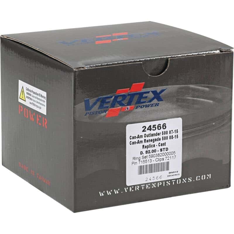 Vertex Pistons — Vertex Piston 07-15 Can-Am Outlander 500 4x4 500cc Cast Replica Piston Kit - view 5