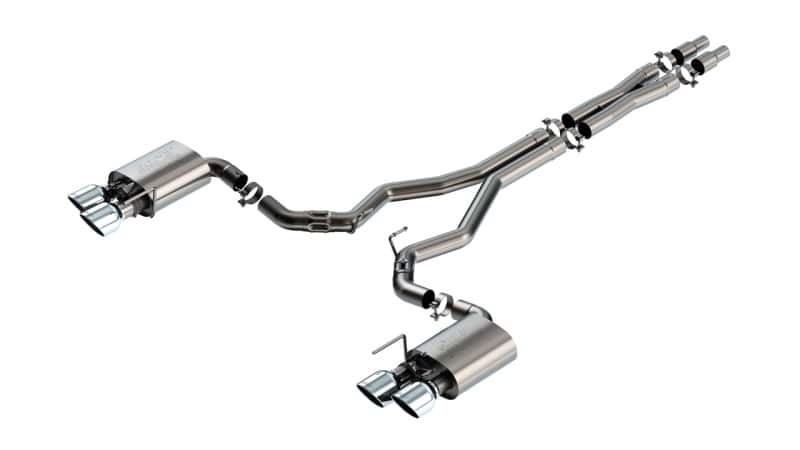 Borla — Borla 2024 Ford Mustang Dark Horse 5.0L V8 w/ Active Exhaust ATAK Cat-Back Exhaust System
Cat-Back System - view 1