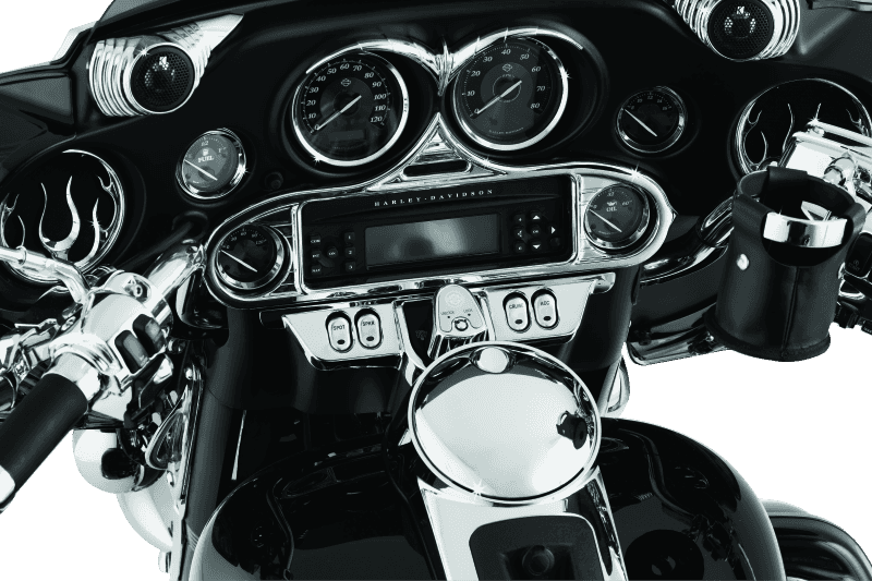 Kuryakyn — Kuryakyn Stereo Accent 96-13 FL Touring Models Chrome - view 2