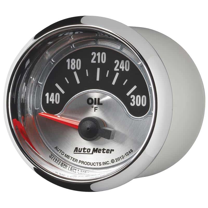 AutoMeter — Autometer American Muscle 2-1/16in Short Sweep Electric 140-300 Deg F Oil Temp Gauge
GA 2" OILT ELEC AM - view 3