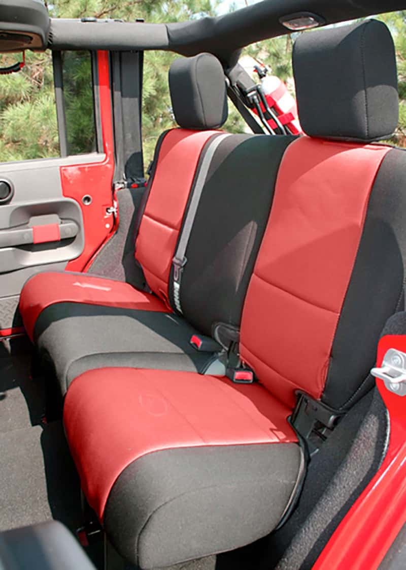 Rugged Ridge — Rugged Ridge Seat Cover Kit Black/Red 11-18 Jeep Wrangler JK 4dr
Seat Cover - view 3