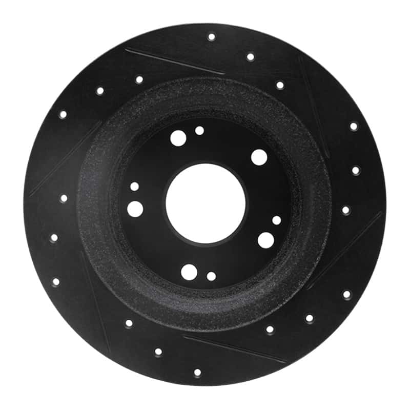 R1 Concepts — R1 05-17 Honda Accord Rear Left Drilled & Slotted Black Brake Rotor
R1 Brake Rotor Drill - view 5