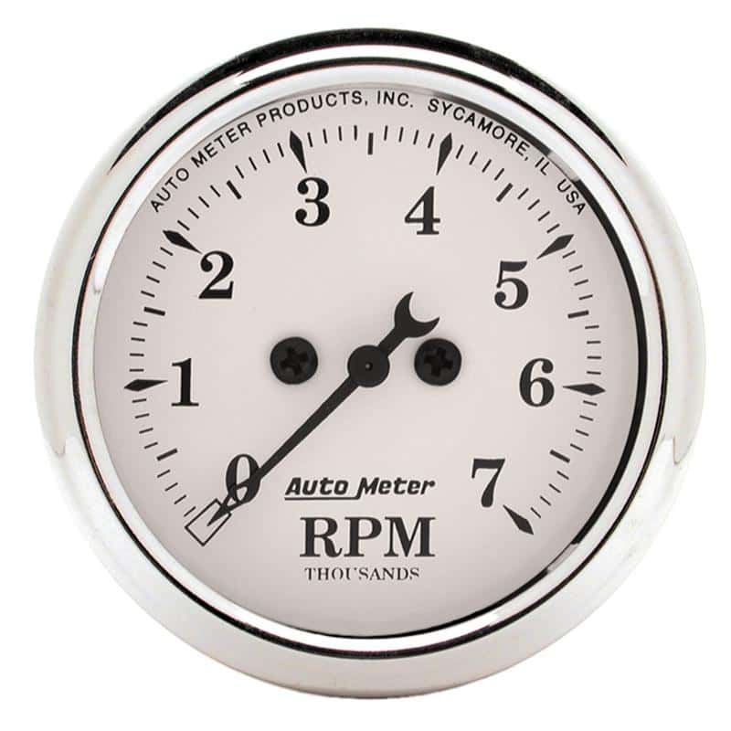 AutoMeter — AutoMeter Gauge Clock 2-1/16in. 12HR Analog Old Tyme White
2" CLOCK, 12 VOLT, E - view 3