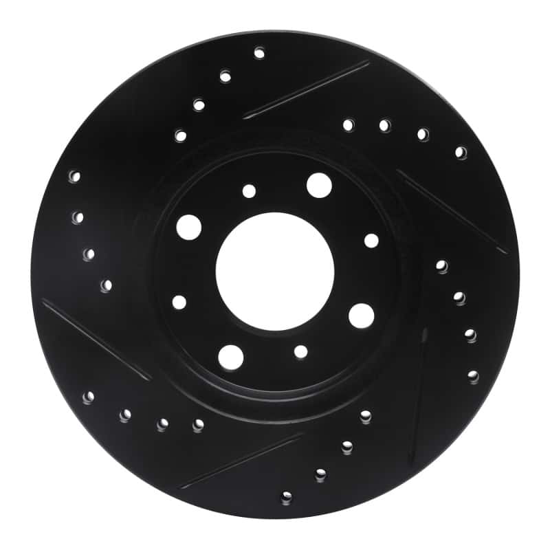 R1 Concepts — R1 90-00 Honda Civic Hatchback Front Right Drilled & Slotted Black Brake Rotor
R1 Brake Rotor Drill - view 5
