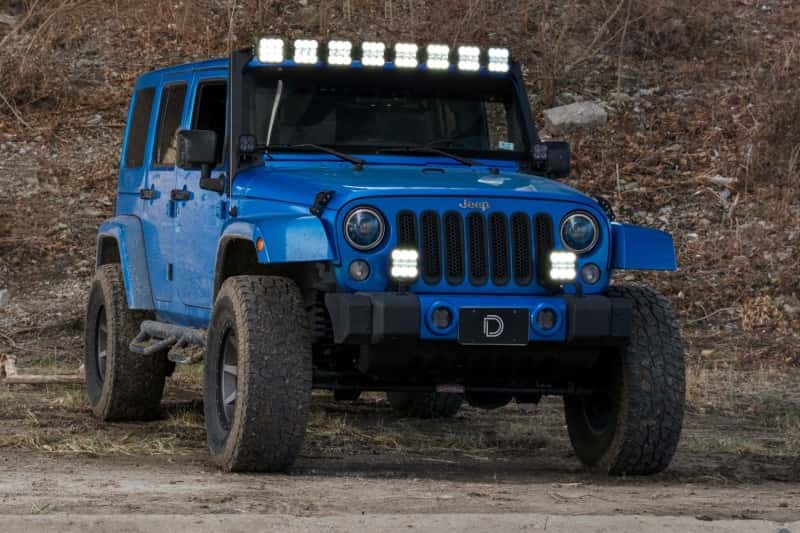 Diode Dynamics — Diode Dynamics Jeep JK SS5 Sport CrossLink Windshield - Yellow Combo Lightbar Kit - view 3