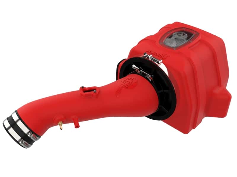 aFe — aFe 07-21 Toyota Tundra V8 5.7L Momentum GT Red Edition Cold Air Intake System w/ Pro DRY S Filter
Momentum GT Intake - view 3
