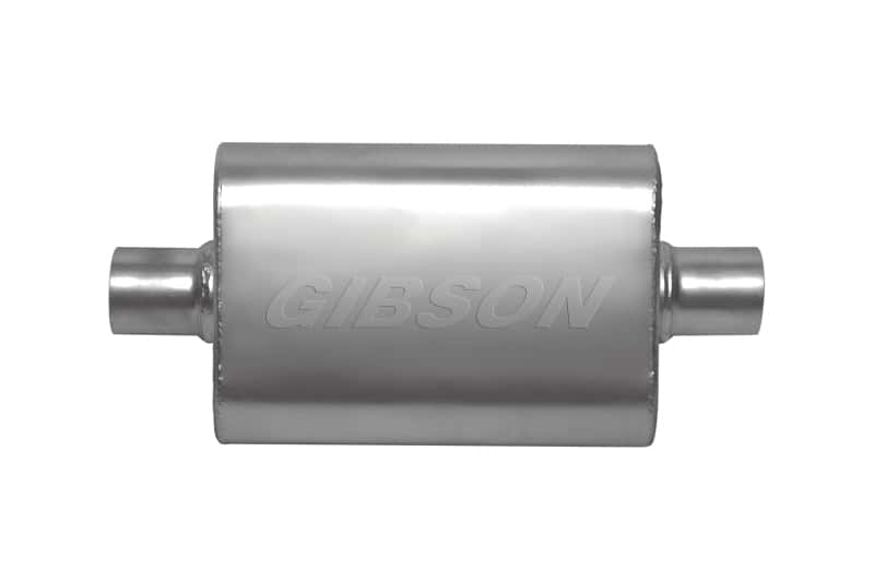 Gibson — Gibson CFT Superflow Center/Center Oval Muffler - 4x9x13in/3in Inlet/3in Outlet - Stainless
Muffler - view 1