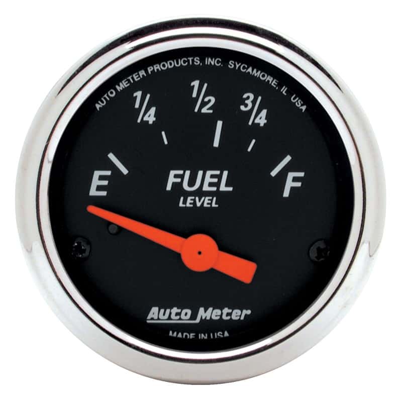 AutoMeter — Autometer Designer Black Fuel Level Gauge 2-1/16in Electrical 70 Ohms E / 10 Ohms F - 90 Deg Sweep
GA 2" FUEL 73-10 DB - view 3