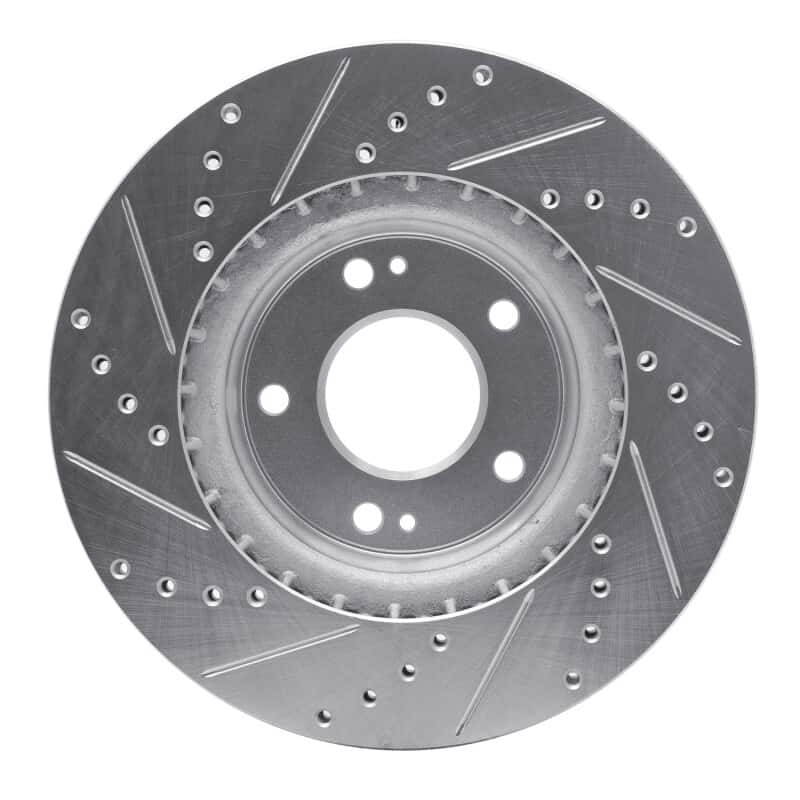 R1 Concepts — R1 15-25 Hyundai Kona EV Front Right Drilled & Slotted Silver Brake Rotor
R1 Brake Rotor Drill - view 5