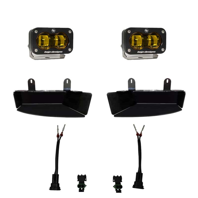 Baja Designs — Baja Designs 19-22 Dodge RAM 2500/3500 S2 SAE Fog Pocket Light Kit - Amber - view 1