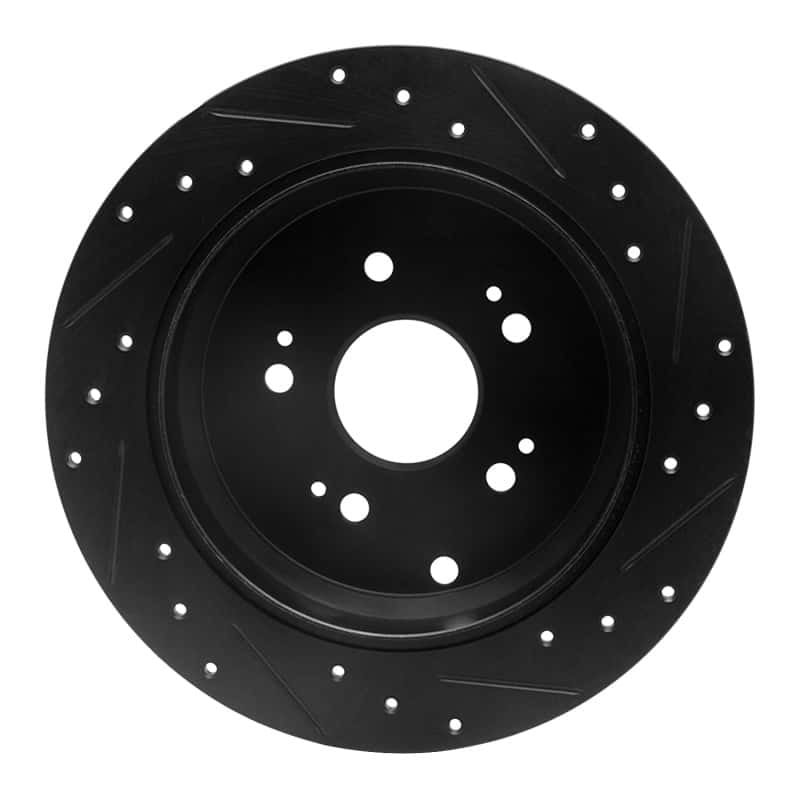 R1 Concepts — R1 2005-2018 Acura RDX Rear Left Drilled & Slotted Black Brake Rotor
R1 Brake Rotor Drill - view 5