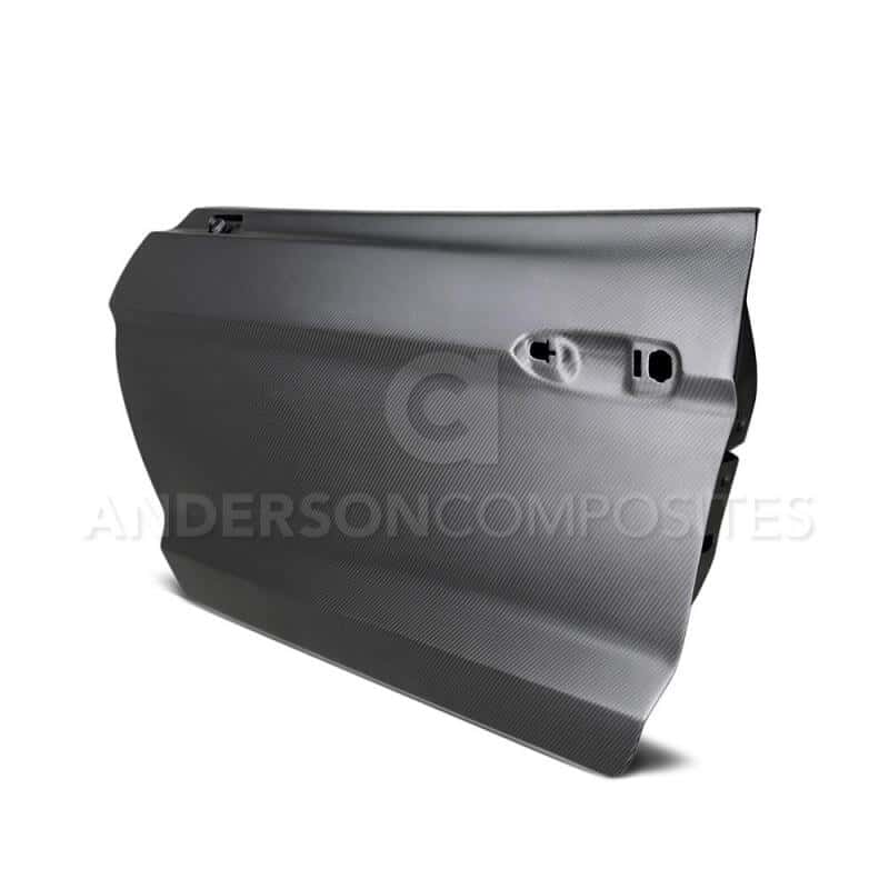 Anderson Composites — Anderson Composites 15-17 Ford Mustang Dry Carbon Doors (Pair) - view 4