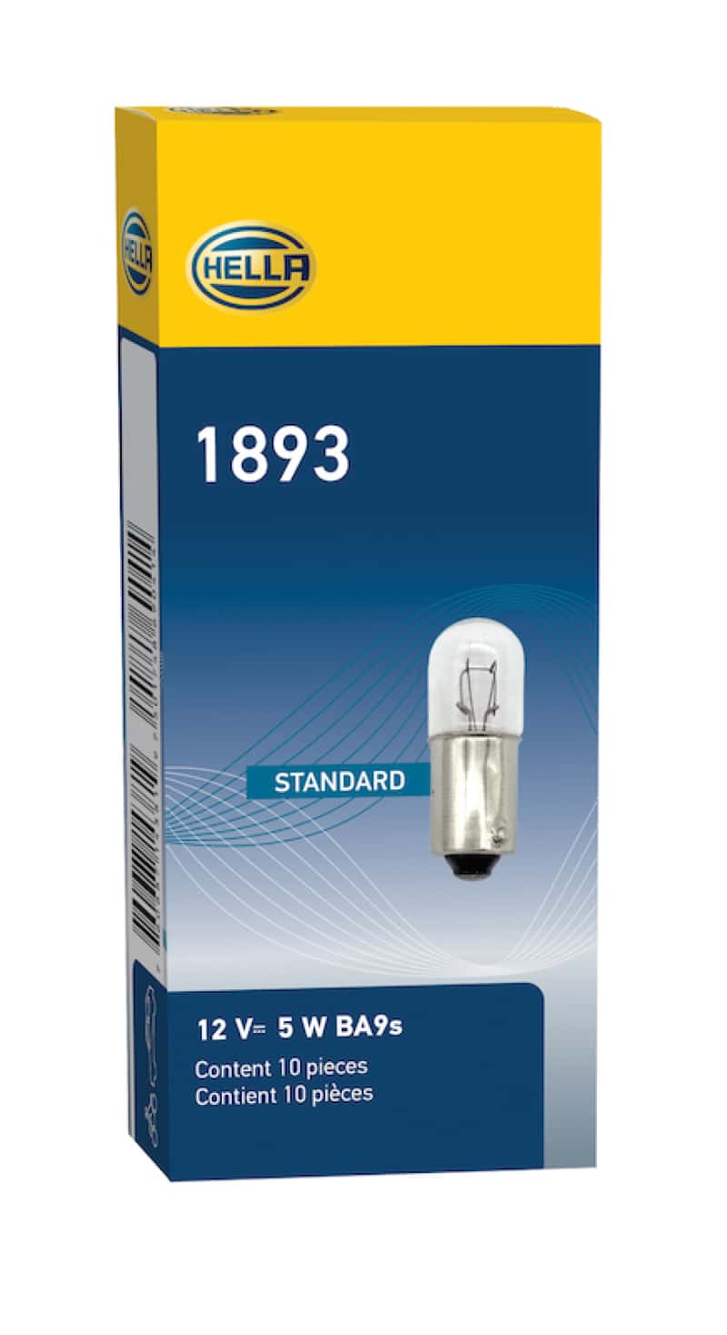 Hella — Hella Bulb 1893 12V 5W BA9s T3.25
1893 Incan Bulb - view 5
