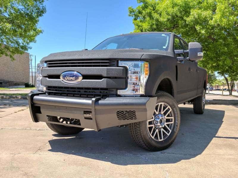 Road Armor — Road Armor 17-20 Ford F-250 Vaquero Front Non-Winch Bumper - Tex Blk - view 2
