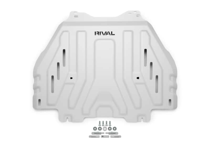Rival 4x4 — Rival 24-26 Tacoma 4Runner GX550 Tundra (all i-Force) Aluminum Transmission Cat Converter Skid Plate
Cat Conv Skid Plate - view 1
