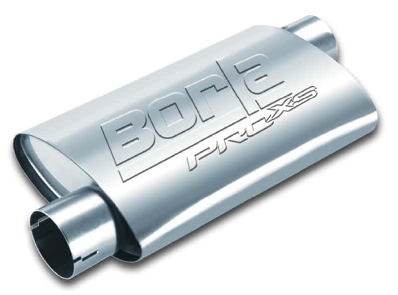 Borla — Borla Universal Pro-XS Muffler Oval 3in Inlet/Outlet Offset/Offset Notched Muffler
ProXS Muffler
Muffler - view 1