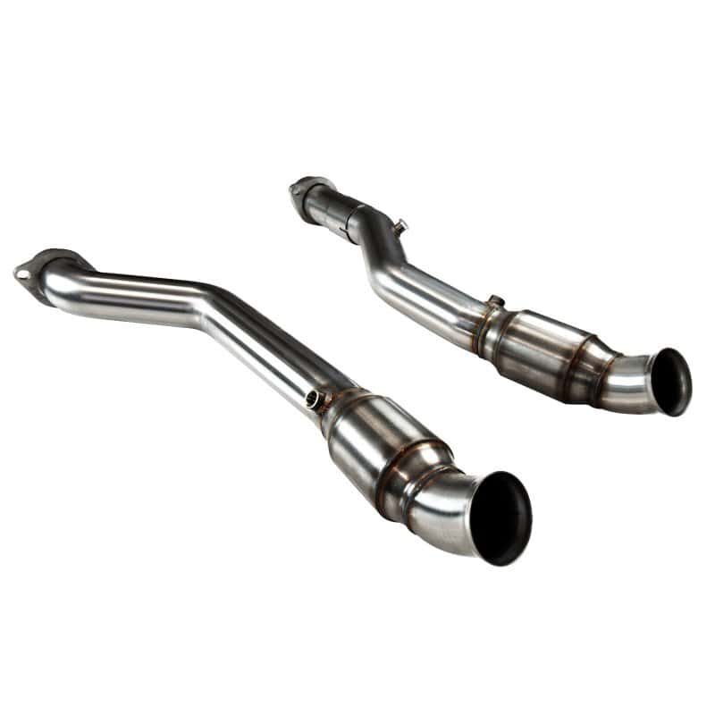 Kooks Headers — Kooks 12-22 Jeep Trackhawk 6.2L /Dodge Durango 6.4L 3in H.O. GREEN Catted OEM Connection Pipes
3in. OEM Conn.
3" OEM Conn. - view 1