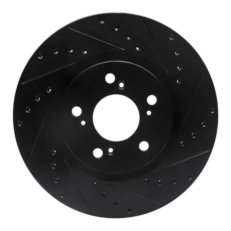 R1 Concepts — R1 05-12 Acura RL Front Right Drilled & Slotted Black Brake Rotor
R1 Brake Rotor Drill - view 1
