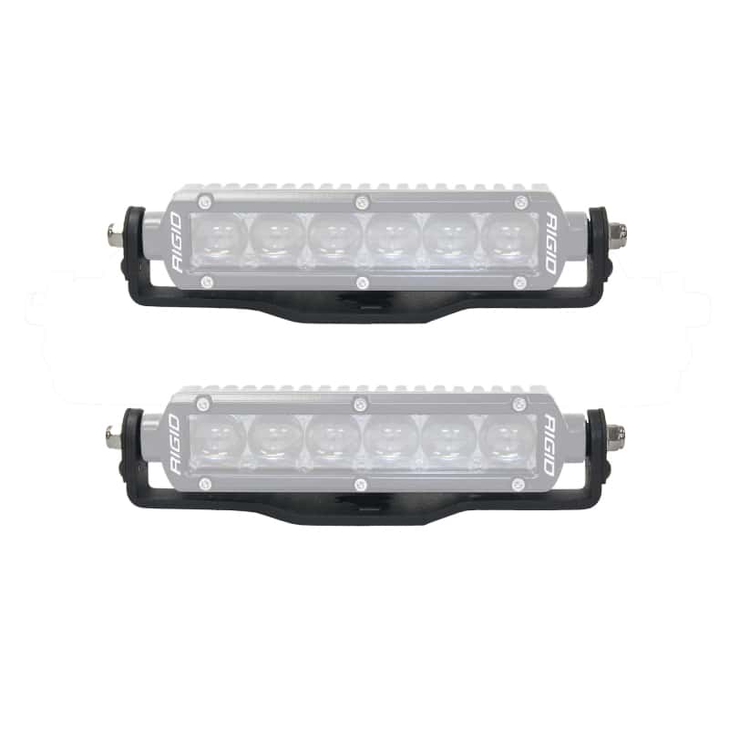 Go Rhino — Go Rhino 18-20 Jeep Wrangler JL/JLU/Gladiator JT Light Mount - Two 6in Single Row
Center Hood Mount - view 1