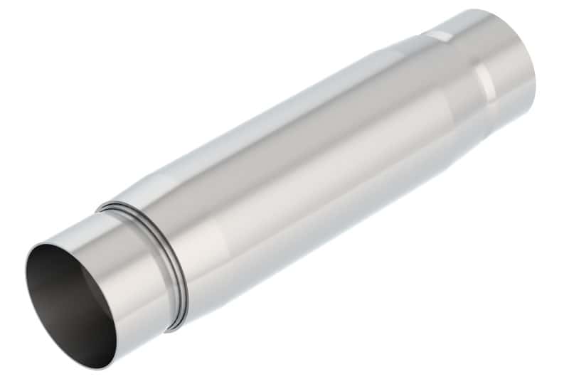 Borla — Borla CrateMuffler Resonator Option 3in Center/Center 3.5in Round x 10in - Null Sound Center/Center
Resonator - view 2