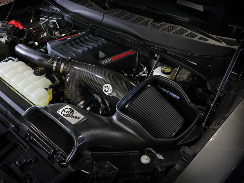 aFe — aFe 21-24 Ford F150 Raptor Track Series Carbon Fiber Cold Air Intake System w/ Black Pro 5R Filter
Track Series Intake  - view 8
