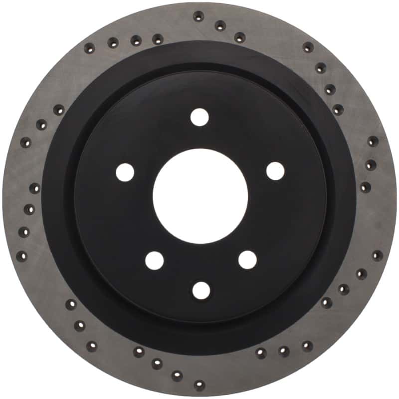 Stoptech — StopTech 08-09 Infiniti EX35 / 05-08 G35 / 09 G37 / 06-09 M35/M45 Drilled Right Rear Rotor
Cross Drilled Rotor
Disc Brake Rotor - view 2